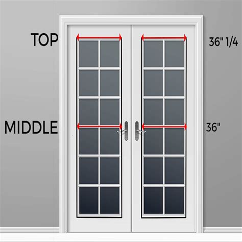 narrow exterior french door sizes